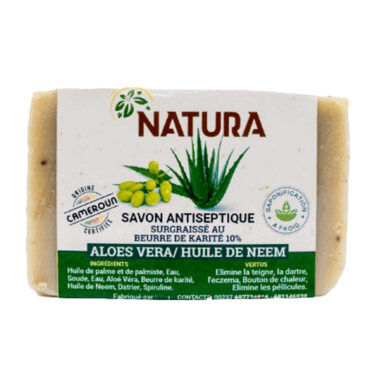 savon antiseptique à l'aloesvera et huile de neem Natura