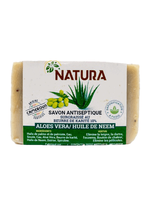 savon antiseptique à l'aloesvera et huile de neem Natura