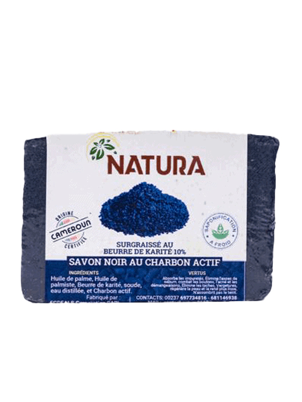 savon au charbon noir actif Natura