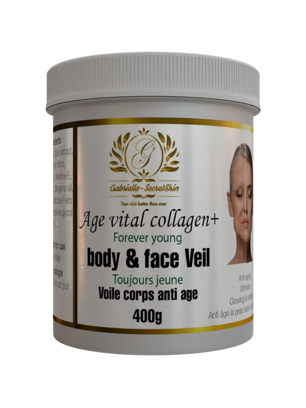 Body and face veil collagen plus gabriella skin cosmetics 400g