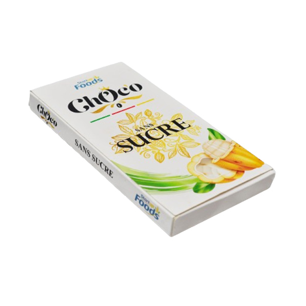 Tablette de chocolat blanc sans sucre ajouté 75g